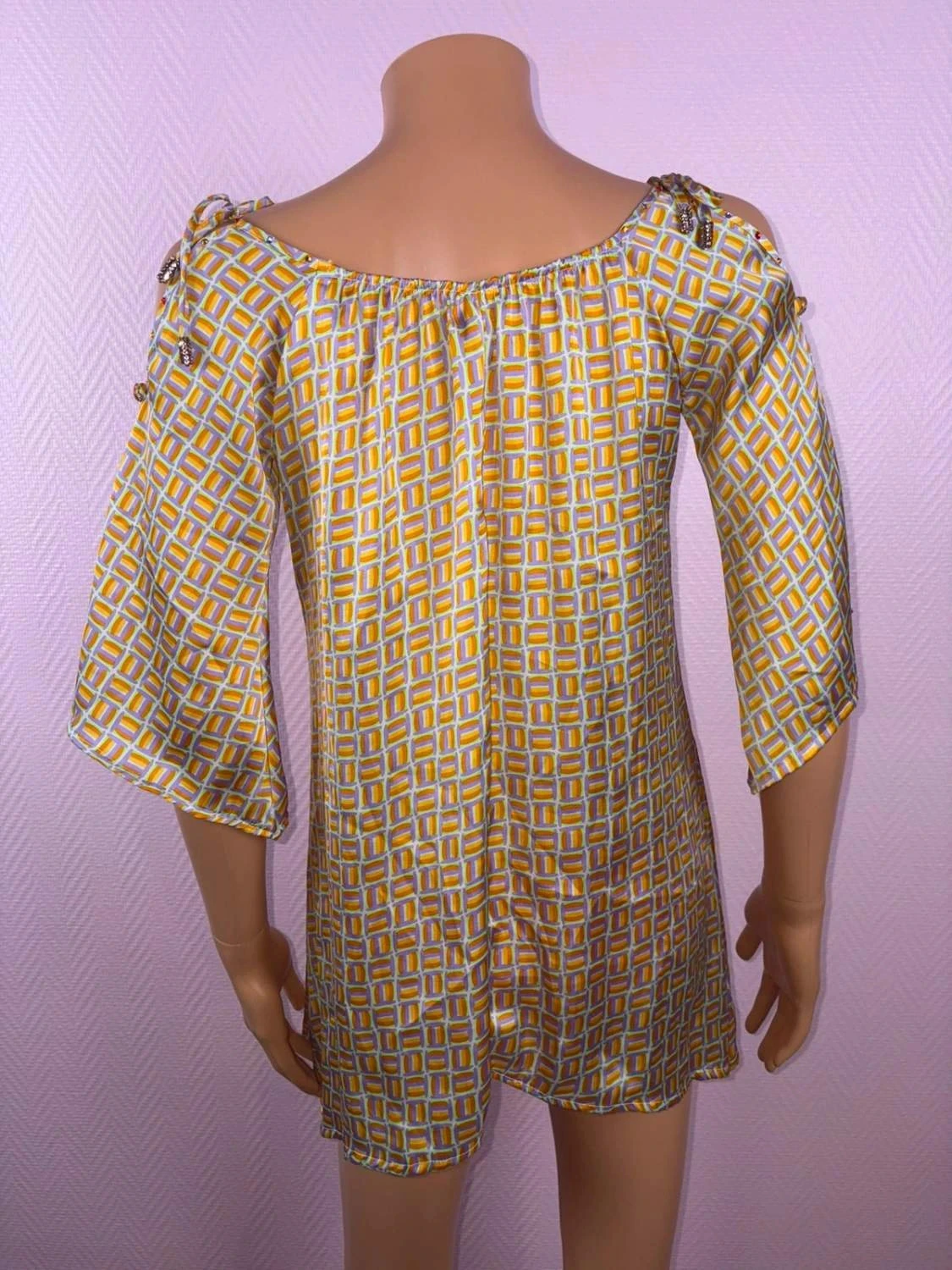 Lichte zomer blouse voor dames maat 36 met steentjes – photo 11